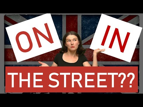 Разница между ON the street и IN the street 😉 Объяснение, примеры.