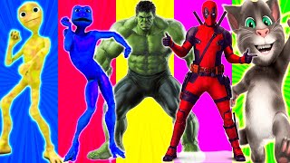 Dame tu Cosita VS Patila VS Crazy Frog VS Alien Green VS Hulk VS Talking Tom Color dance challenge