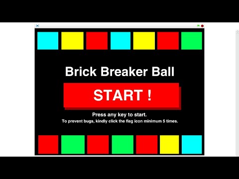 Brick Breaker Game (colour version)
