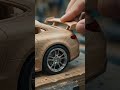 Mercedes Wooden Carving ASMR 🤯 | Satisfying Wood Sculpture 🚘 #shorts