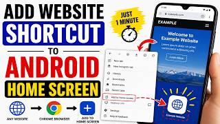 How to Add a Website Shortcut to Android Home Screen - Step by Step
