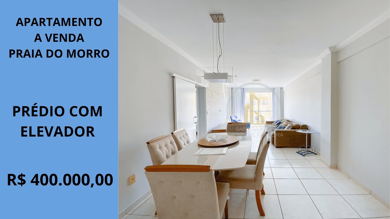 Apartamento a Venda Praia do Morro, prédio com elevador. (VENDIDO)