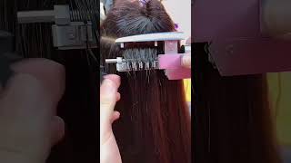 Tutorial of how to use this new hair extensions. Best hair extensions way for salon.