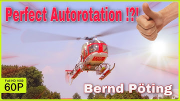 BERND PÖTING WITH A PERFECT AUTOROTATION WITH HIS TURBINE LAMA SA315-B