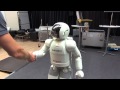 Grimm meets Asimo humanoid robot.