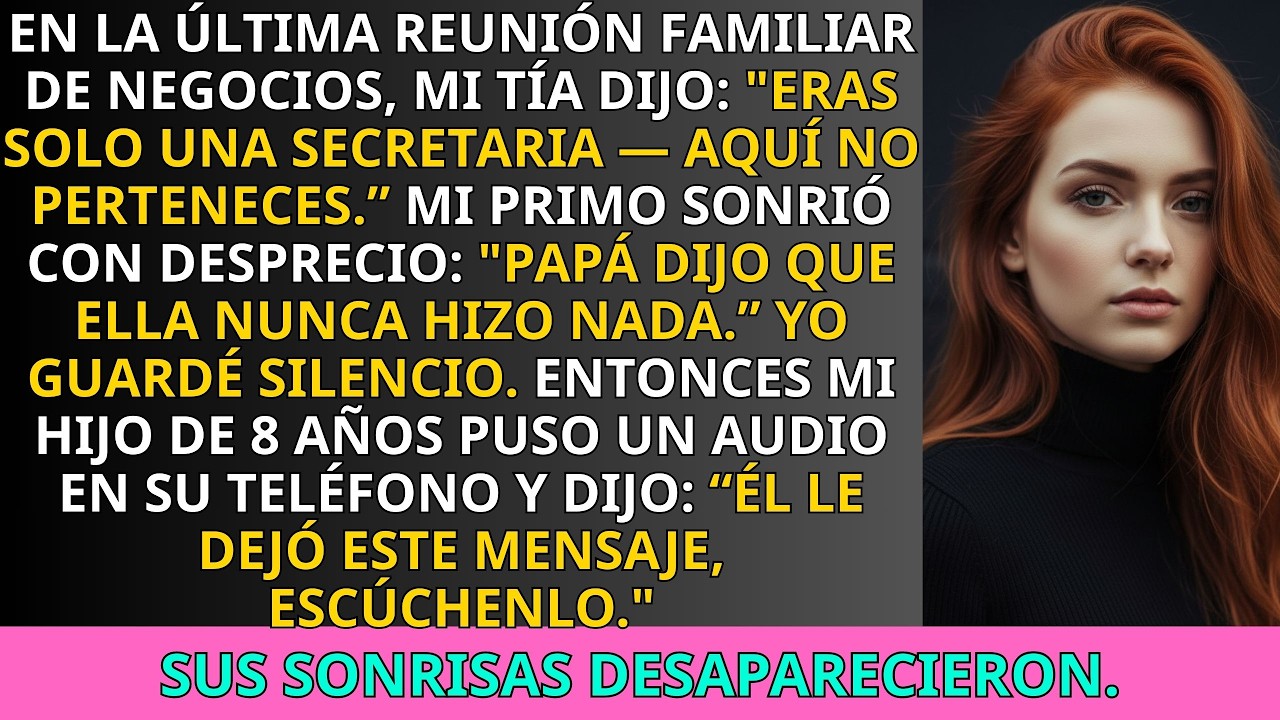 Mi Familia Dijo Que No Merecía un Lugar en la Mesa — Hasta Que Mi Hijo Reprodujo el Mensaje de Voz