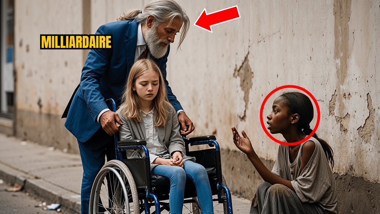 Fille Noire Sans-Abri A Dit : “Je Sais Faire Marcher Ta Fille” – Le Millionnaire Est Resté SANS VOIX