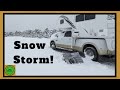 Snow Storm In Colorado | Living in a Truck Camper