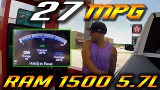 27 MPG in a RAM 1500 5.7L HEMI