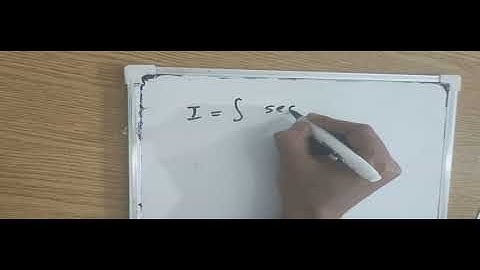 Integration of Trigonometric Function  Part2