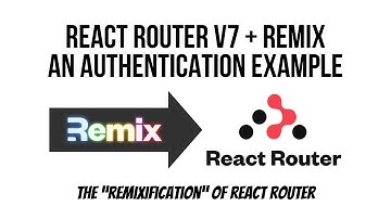 React Router v7 + Remix - An Authentication Example