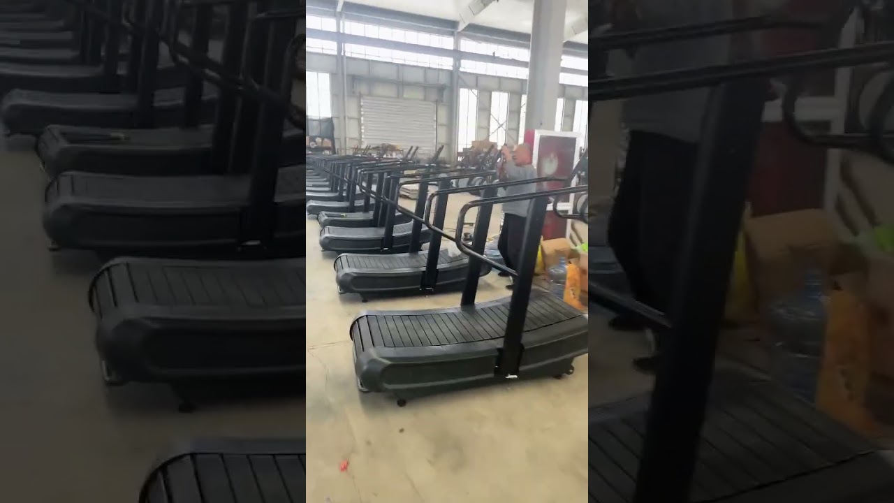 new non motorized curved treadmill commercial gym fitness equipment