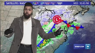11PM Update: Freezing rain could create some slick spots for Thursday morning