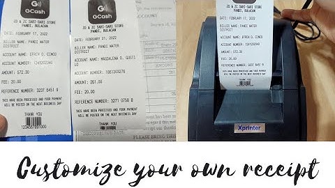 How to manually customize your receipt using Xprinter