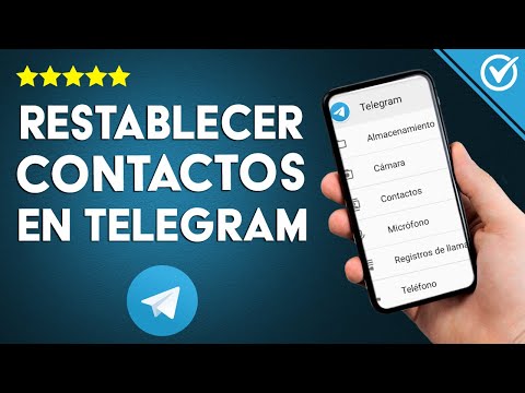 ¿Cómo restablecer contactos en TELEGRAM? - Android, iOS y PC