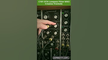 Corsynth C101 OTA Low pass filter - Audio FM #shorts #modularsynth #MU #5U #MUformat #5Usynth #synth