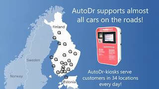 AutoDr car diagnostic OBD kiosk. Simple, easy and 24/7 open. How-to video, enjoy!