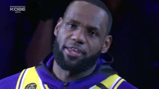 LeBron James Pregame Ceremonial Speech - January 31st, 2020