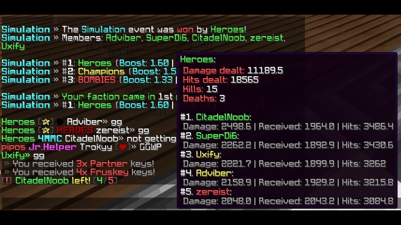 UHCF w/Heroes | Fruskygames