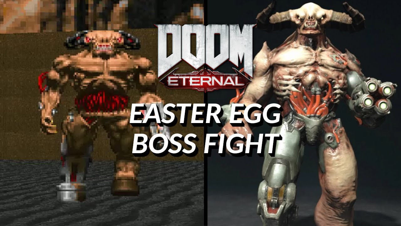 SECRET BOSS FIGHT EASTER EGG | Doom eternal