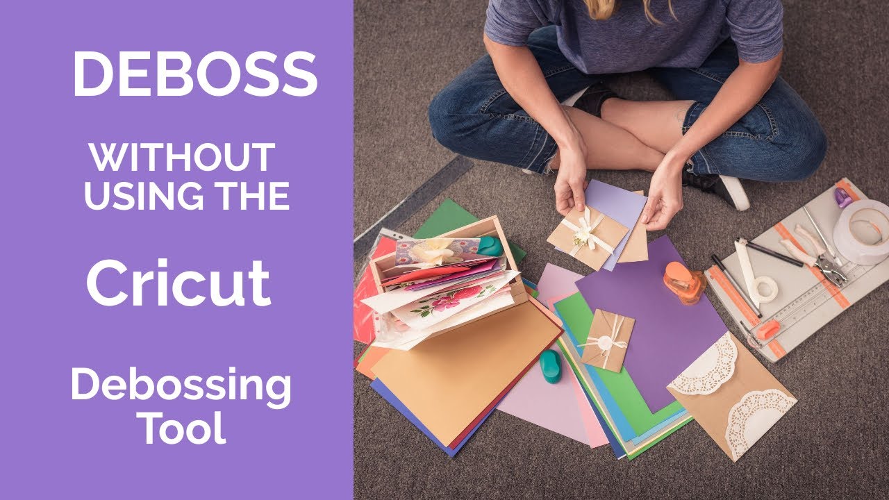 How to deboss cardstock without using the Cricut debossing tool. Cricut hacks YouTube