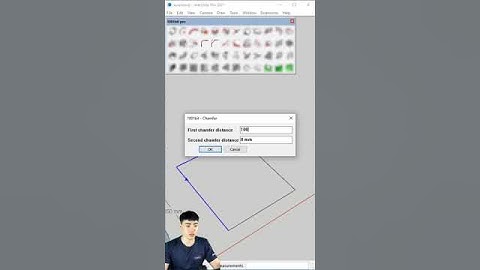 Cách fillet và chamfer cạnh trong sketchup #cad #huongdansketchup