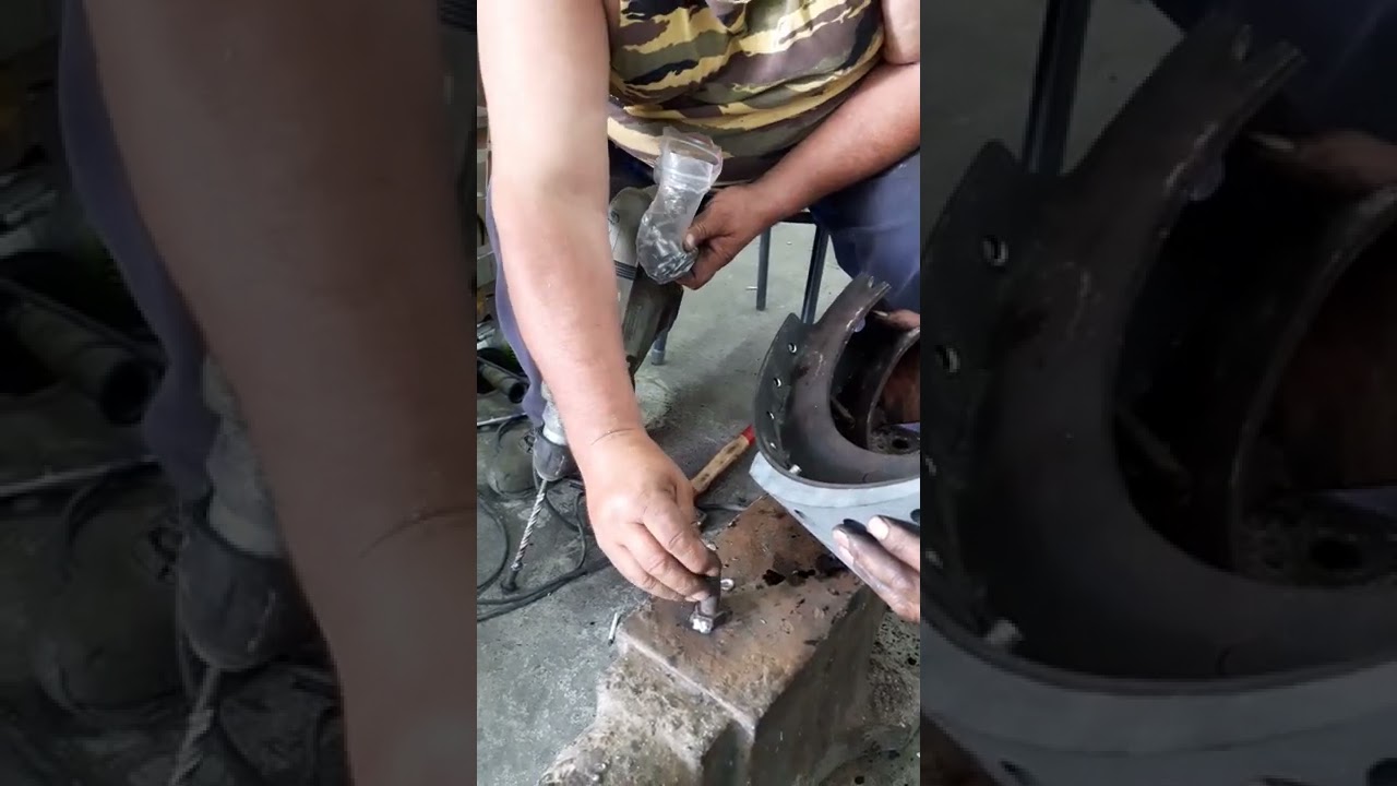 Как клепать колодки на уаз - фото