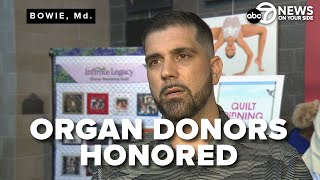 Organ donor recipients and families honor their organ donors