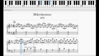 BTS 『 Mikrokosmos』 🎹piano　cover　Sheet Music