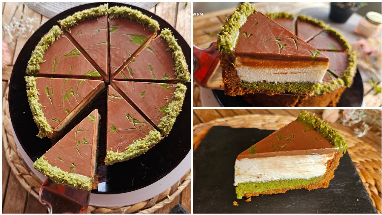 تشيز كيك شوكولاتة دبي طعم عالمي  Cheesecake Dubai Chocolate😋