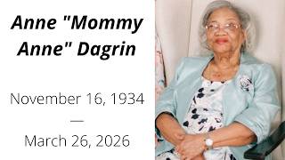 Anne "Mommy Anne" Dagrin - Funeral - Friday, April 10, 2026 - Mass LIVE at St. Ann DC