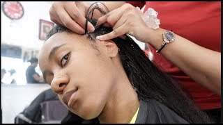 GETTING MY HAIR BRAIDED FOR THE FIRST TIME