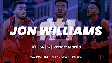 Jon Williams | #1 | 6'1" | SR | PG | Robert Morris | 20-21 Highlights