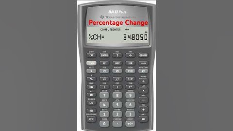TI BA II PLUS - Calculate Percentage Change Quickly #baiiplus  #financestudents #financialcalculator