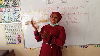Pre-science  Nursery 2   Lesson 1: Food