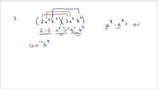 Multiplying Monomials
