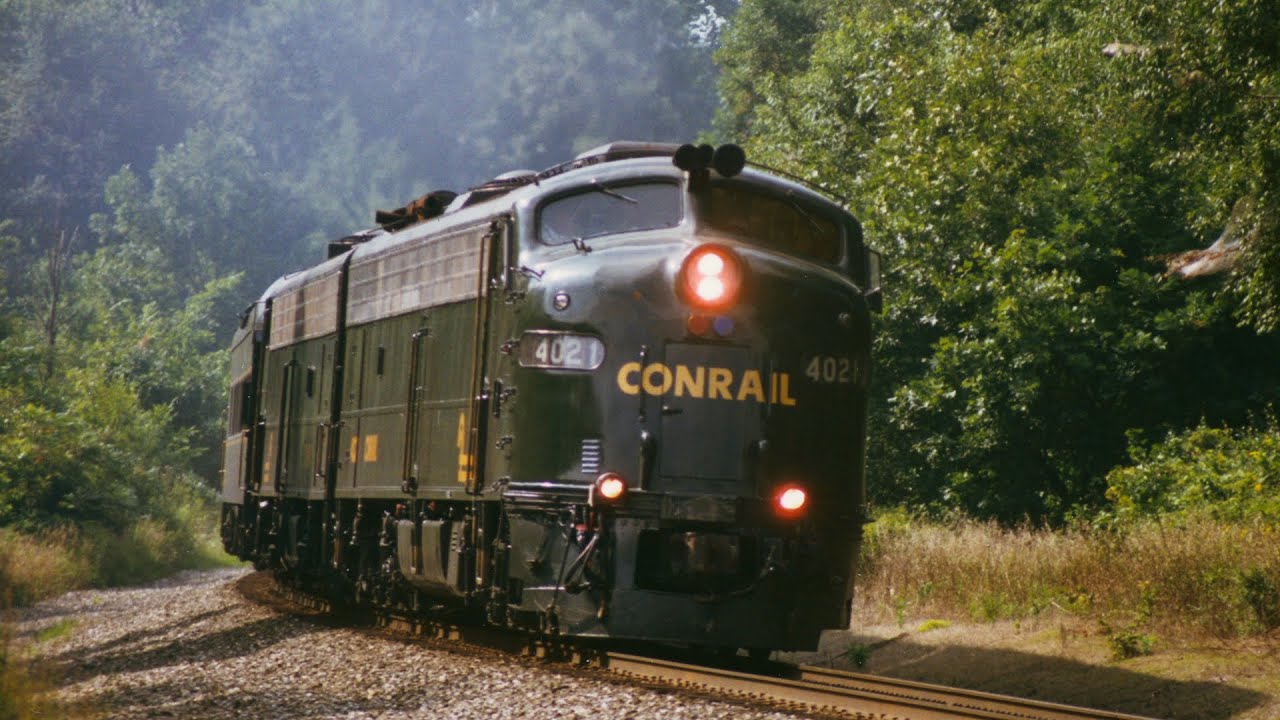 Conrail E9's on OCS chase on Marion Branch 1996 1997