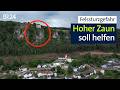 Zehn Meter hoher Zaun soll Dorf vor Felssturz | Abendschau | BR24