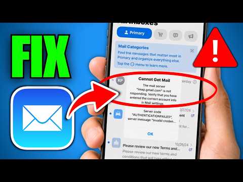 How To Fix Cannot Get Mail The Connection To The Server Failed (iPhone)