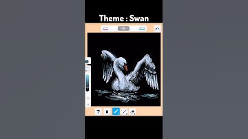 Theme : Swan #roblox #art #drawing #painting #games #shorts