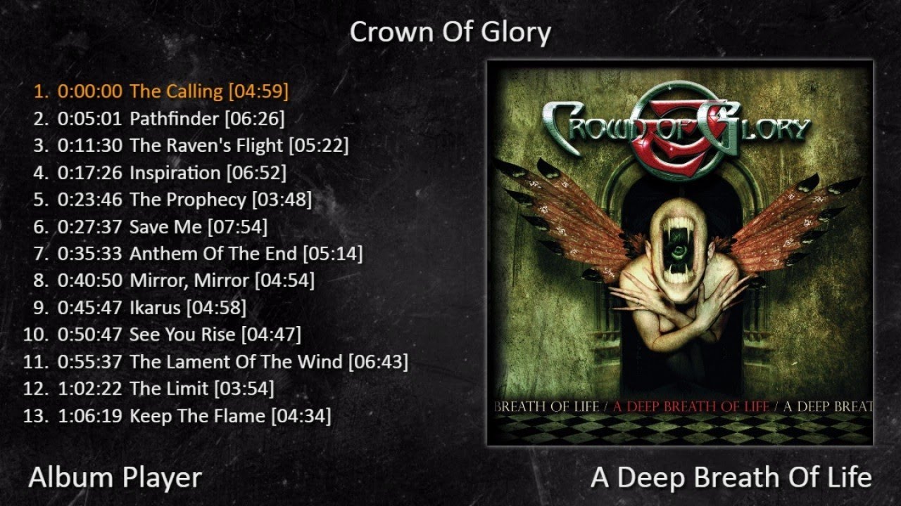 Crown Of Glory - A Deep Breath Of Life (Full Album Player) [ Hard-Rock Melodic-Metal Power-Metal ]