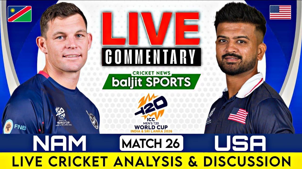 🔴 Live | Namibia vs United States Live | NAM vs USA | Icc Men's T20 Wc 2026