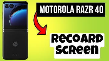 Recoard Screen Motorola Razr 40 || How to record screen || Screen recording settings