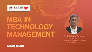 Discover the Ideal MBA-Technology Management Candidate | Prof. Selvaraj Vadivelu
