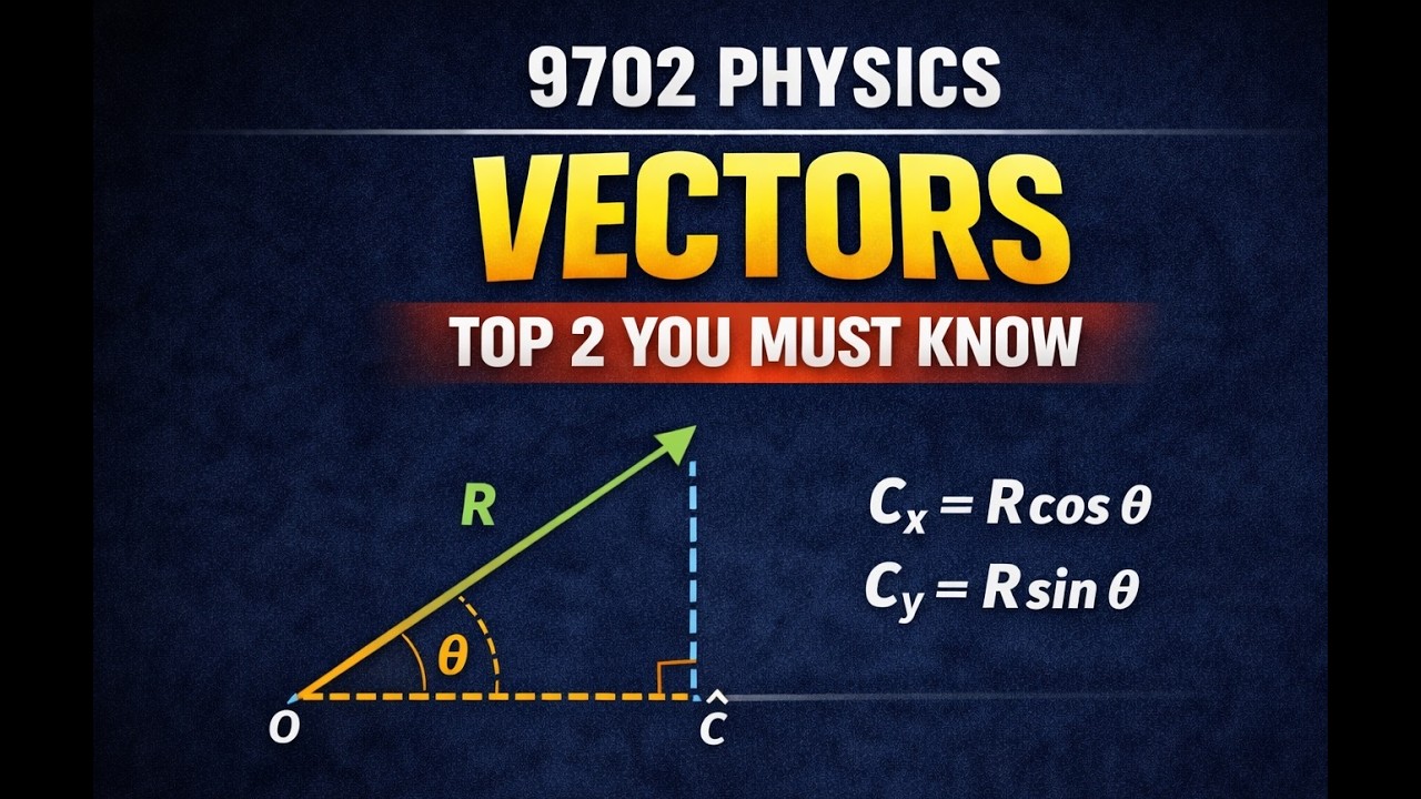 VECTOR RESOLUTION | Step by Step Explanation | Cambridge AS-Level ...