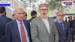 Today. 23.JULY.2026.J.&amp;.K.Cm.Omar.Abdullah.Talking.Media.I.Srinagar.TODAY.
