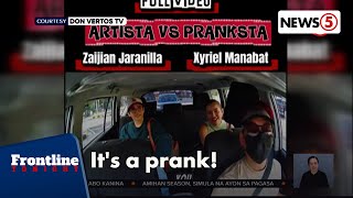 Zaijian Jaranilla At Xyriel Manabat, Na-Prank Ng Driver Na Nagpanggap Na Koreano Frontline Tonight