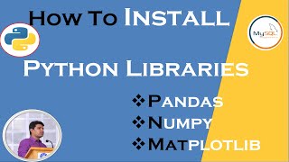How to install Pandas, Numpy, Matplotlib in python #pandas #python