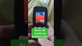 nokia 110 Ta1192 Invalid sim Problem solve short