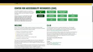 Center for Accessibility Resources (CAR)